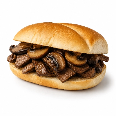 Old Chicago Sandwiches Steak N Shroom (1 Sandwich) (No Cheese)