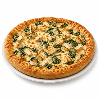 Old Chicago Specialty Pizzas Tuscan Chicken and Spinach Chicago Thick 8 Inch
