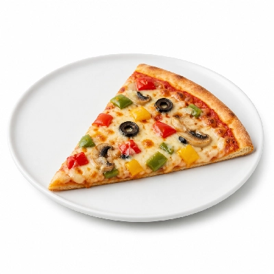 Old Chicago Thin Crust Pizza Vegetarian 7 14 Inch (1 Slice)