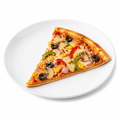 Old Chicago Thin Crust Pizza Vegetarian 7 Individual (1 Slice)