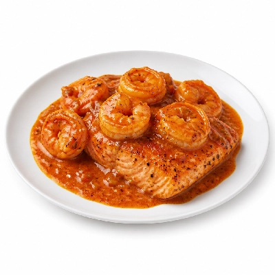 Old Country Buffet Entrees Salmon with Creole Shrimp