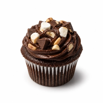 Old Country Buffet Rocky Road Cupcake