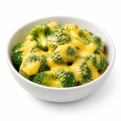 Old Country Buffet Sides Broccoli Florets and Cheese Sauce