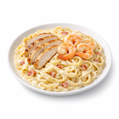 Olive Garden Chicken & Shrimp Carbonara