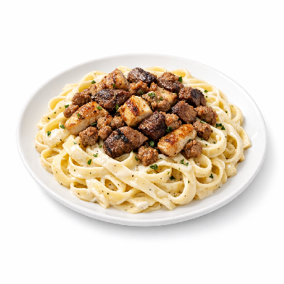 Olive Garden Tuscan Three Meat Fettuccini