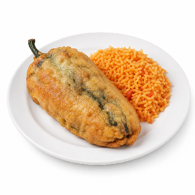On The Border Border Favorites Chile Relleno Combo with Mexican Rice without Beans