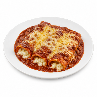 On The Border Enchiladas Tres Cheese & Onion with Chile Con Carne