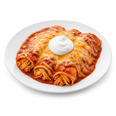 On The Border Enchiladas Tres Chicken Tinga with Sour Cream