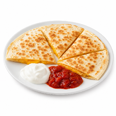 On The Border Happy Hour Late Night Cheese Quesadilla with Roasted Red Chile Salsa & Sour Cream