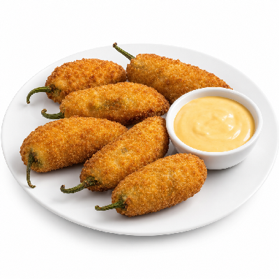 On The Border Happy Hour Late Night Firecracker Stuffed Jalapenos with Original Queso