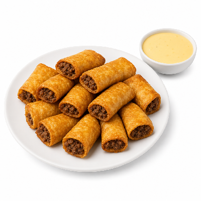 On The Border Happy Hour Late Night Mini Chimis Ground Beef with Original Queso