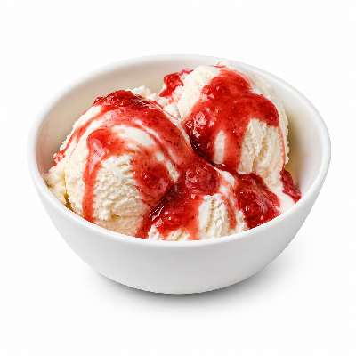 On The Border Kids Ice Cream Sundae Strawberry Puree