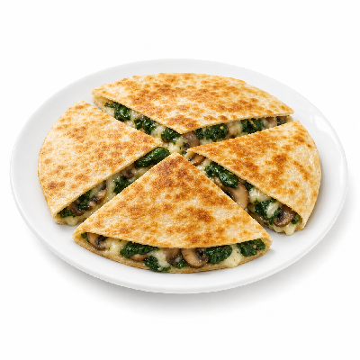 On The Border Lunch Quesadilla Spinach & Mushroom