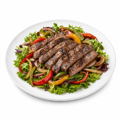 On The Border Sizzling Fajita Salad Steak without Dressing