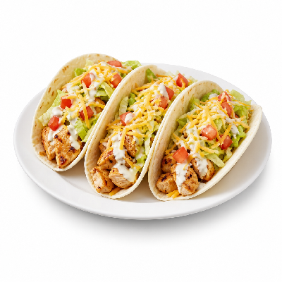 On The Border Southwest Chicken Tacos (3 Tacos)