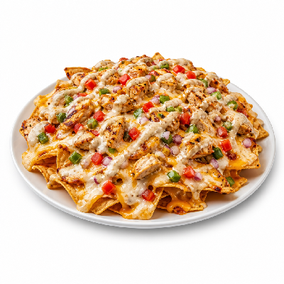 On The Border Starters Stacked Nachos Add Fajita Chicken