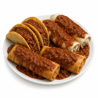 On The Border Tacos Burritos Chimi's Chile Con Carne