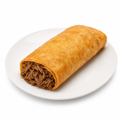 On The Border Tacos Burritos Chimi's Classic without Sauce Shredded Beef
