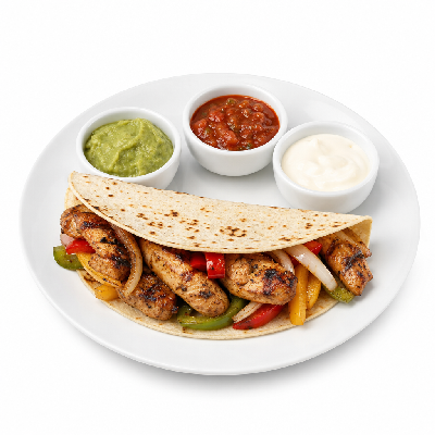 On The Border Tacos Burritos Chimi's Three Sauce Fajita Chicken