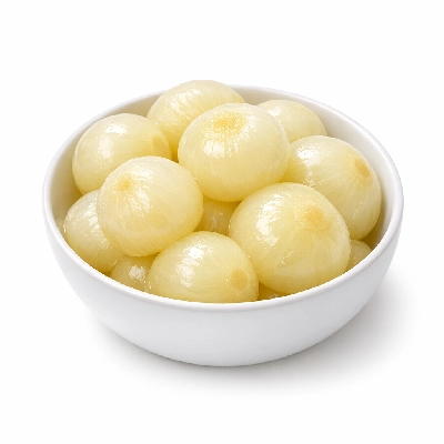Onions frozen whole cooked boiled drained without salt