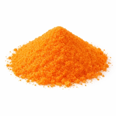 Orange-flavor drink breakfast type powder prepared with water