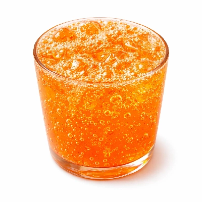 Orange soda carbonated beverage