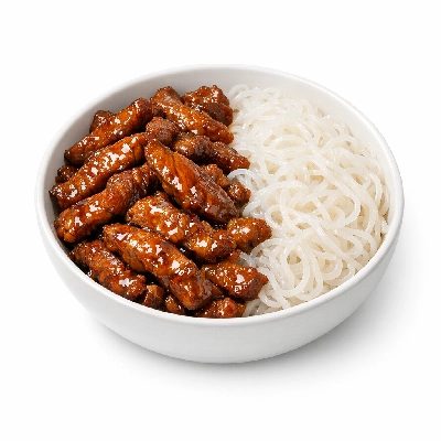 Orange Teriyaki Beef with Shirataki Noodles