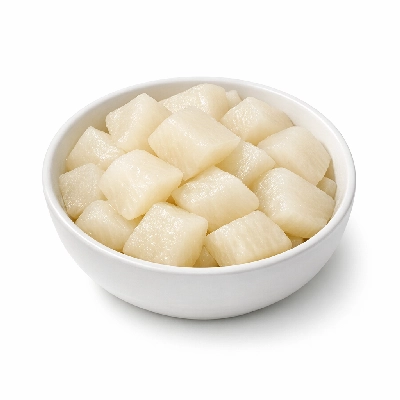 Oriental radish boiled with salt