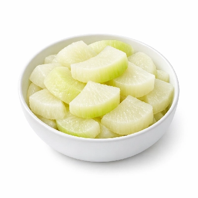 Oriental radish boiled without salt