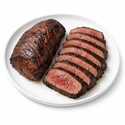 Ostrich top loin cooked