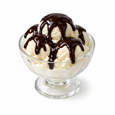 Outback Steakhouse Kid's Menu Spotted Dog Sundae: Chocolate Sauce Add-On