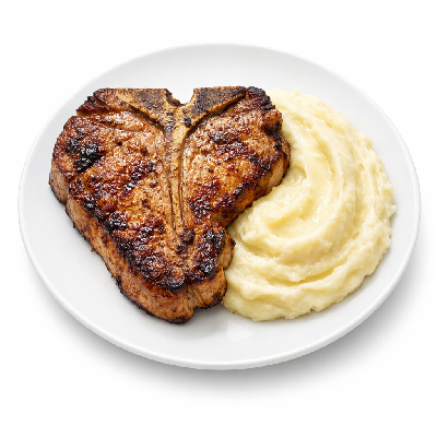 Outback Steakhouse Pork Porterhouse with Homestyle Mashed Potatoes