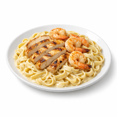 Outback Steakhouse Queensland Chicken and Shrimp Pasta