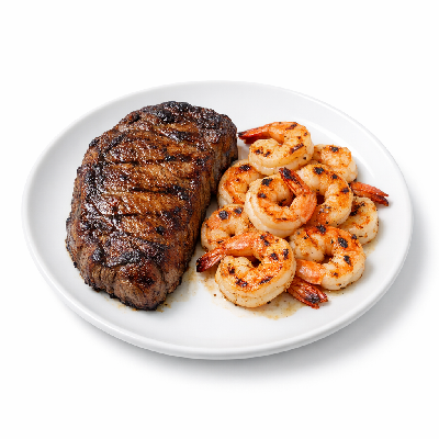 Outback Steakhouse Signature Steaks Sirloin 12 Oz & Grilled Shrimp on the Barbie