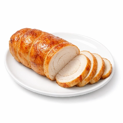 Oven-roasted chicken breast roll