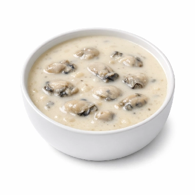Oyster stew soup canned, condensed