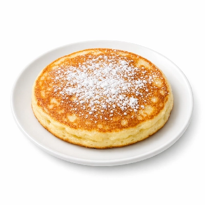 Pancake with powdered sugar