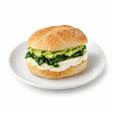 Panera Bread Avocado Egg White & Spinach Breakfast Sandwich