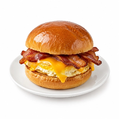 Panera Bread Bacon Egg and Cheese on Brioche