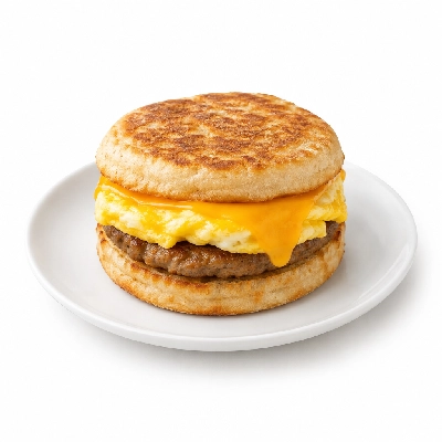 Panera Bread Breakfast Favorites Sausage Egg & Cheese Sandwich