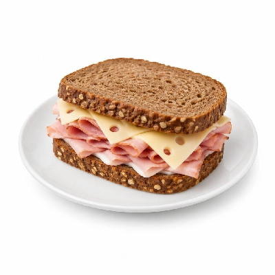 Panera Bread Cafe Sandwiches Full Smoked Ham & Swiss on Rye