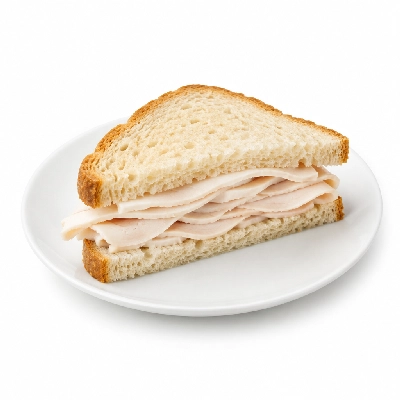 Panera Bread Deli Turkey Sandwich Half