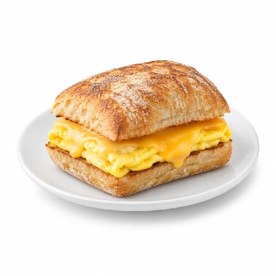 Panera Bread Grilled Breakfast Sandwiches Egg & Cheese on Ciabatta