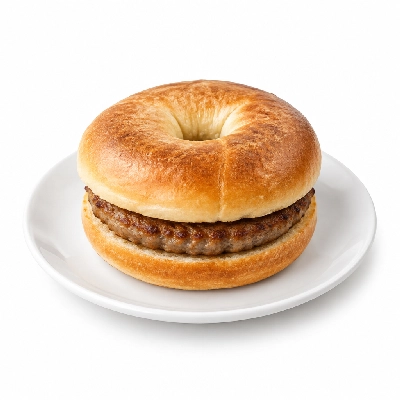 Panera Bread Grilled Breakfast Sandwiches French Toast Bagel with Sausage