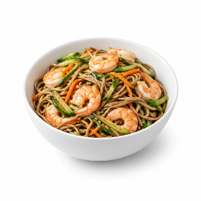 Panera Bread Hand-Tossed Salads Full Chilled Shrimp & Soba Noodle