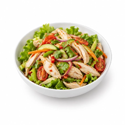 Panera Bread Hand-Tossed Salads Half Spicy Thai with Chicken
