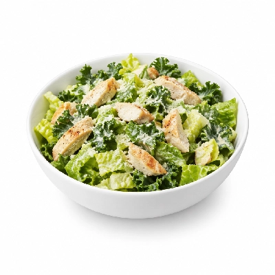 Panera Bread Hand-Tossed Salads Romaine & Kale Caesar with Chicken