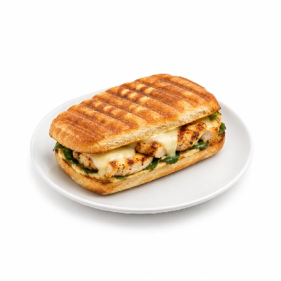 Panera Bread Hot Panini Full Cuban Chicken