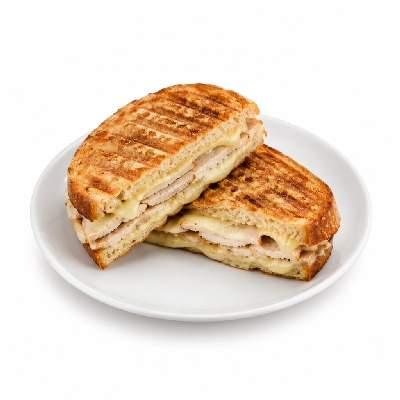 Panera Bread Hot Panini Full Smokehouse Turkey on Three Cheese