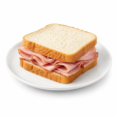 Panera Bread Kids Smoked Ham Deli Sandwich on All Natural White Loaf